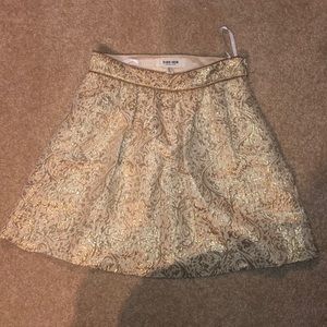 EVERNEW Gold mini skirt